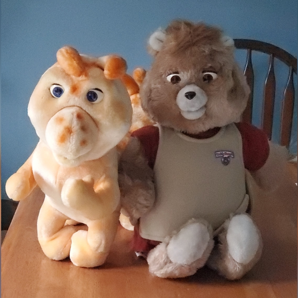 Teddy ruxpin and Grubby set, vintage 1982